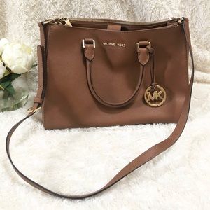 Michael Kors Sutton Satchel Purse: Brown